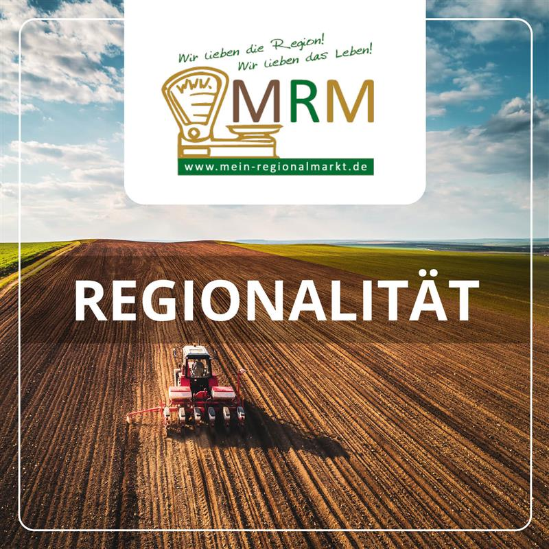 Mein-Regionalmarkt Logo, Regionalität - Bild mit Traktor.
